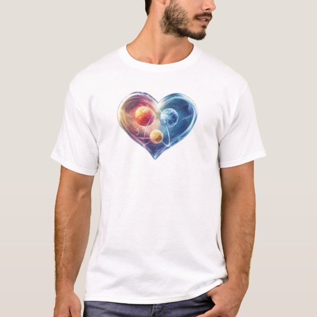 T-shirt Merveilleux coeur "Un coeur trois vies" (Devant)