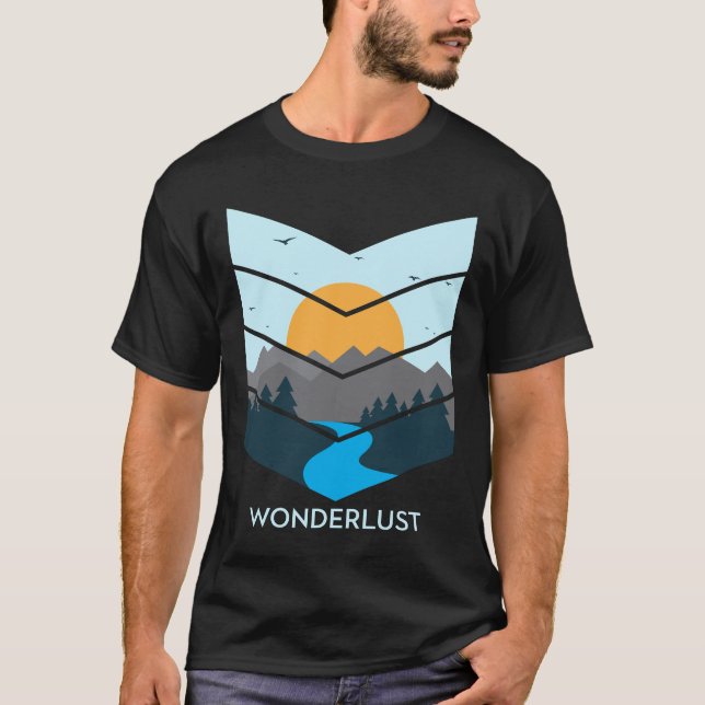 T-shirt merveilleux en montagne (Devant)