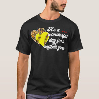 T-shirt Merveilleux Jour Pour Un Jeu De Softball Jour tant