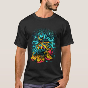 T-shirt Merveilleux Poisson Arowana Avec Poches Pour Poiss