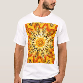T-shirt Merveilleux soleil jaune Mandala