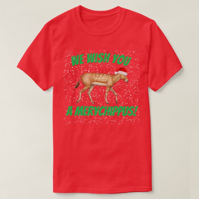 T-shirt Merychippus de Noël (Design devant)