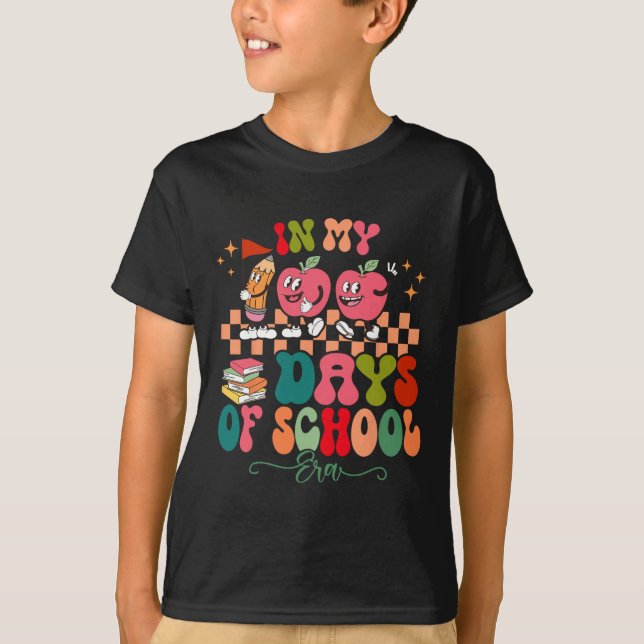 T-shirt Mes 100 Jours De L'Ère Scolaire Enseignant 100ème  (Devant)