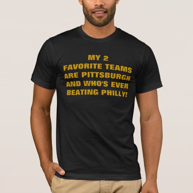 T-SHIRT MES 2 ÉQUIPES PRÉFÉRÉES (Devant)