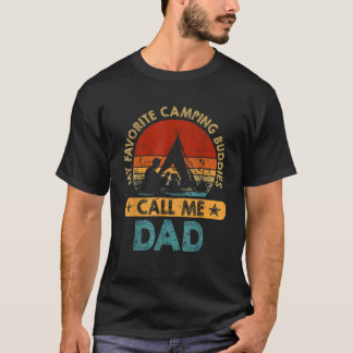 T-shirt Mes Amies De Camping Préférées Appelez-Moi Papa Pa
