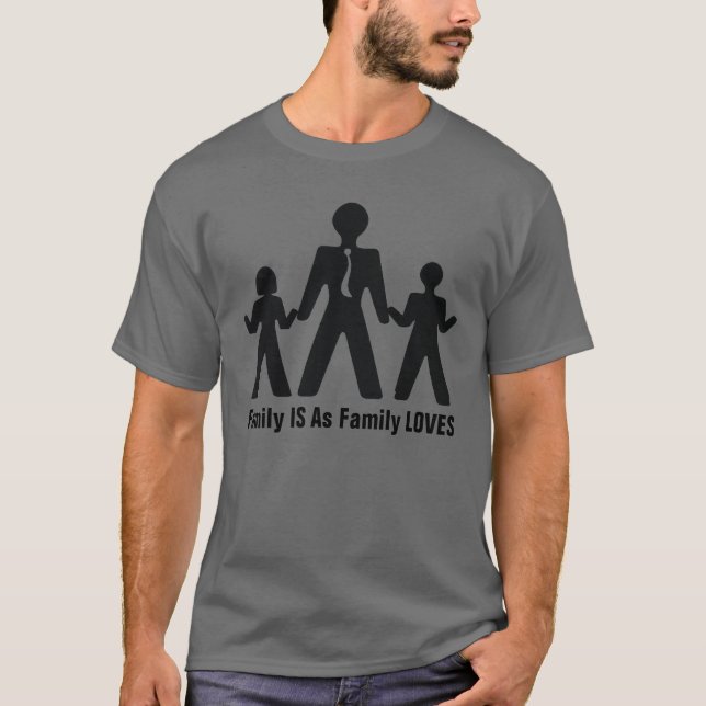 T-shirt Mes amours de famille (Devant)