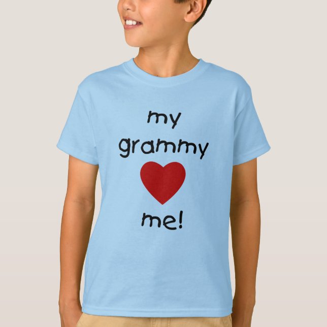 T-shirt mes amours grammy je (Devant)