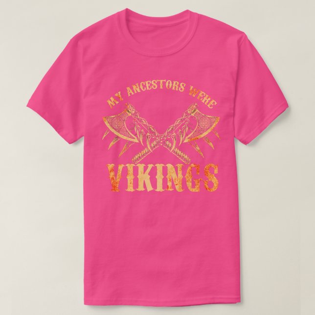 T-shirt Mes Ancêtres Étaient Des Vikings 9 (Design devant)