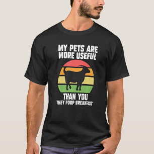 T-shirt Mes animaux sont plus utiles que votre ferme de ch