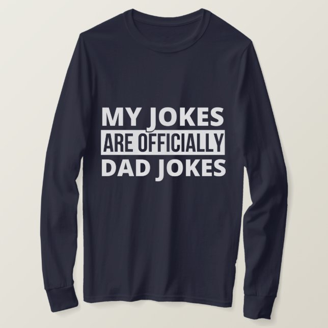 T-shirt mes blagues sont des blagues de papa (Design devant)