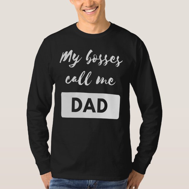 T-shirt Mes Bosses M'Appelent Papa Essentiel (Devant)