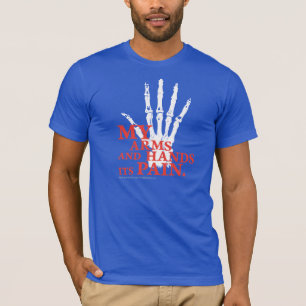 T-shirt Mes bras et mains sa douleur