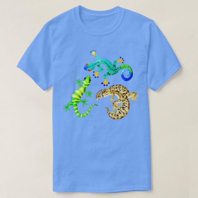 T-shirt Mes charmants geckos léopards (Design devant)
