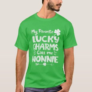 T-shirt Mes Charmes Chanceux Favoris Appelez-Moi Nonnie Fu