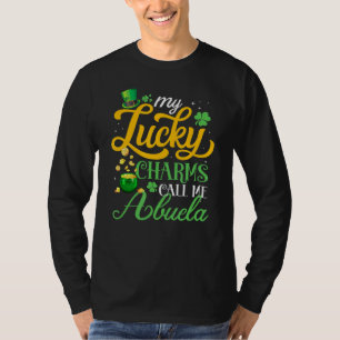 T-shirt Mes Charmes Chanceux M'Appelent Abuela Happy St pa