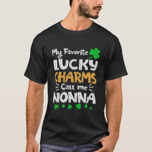 T-shirt Mes Charms Chanceux Favoris Appelez-Moi Nonna Funn
