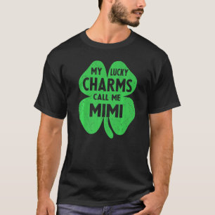 T-shirt Mes Charms Chanceux M'Appelent Mimi Funny St Patri