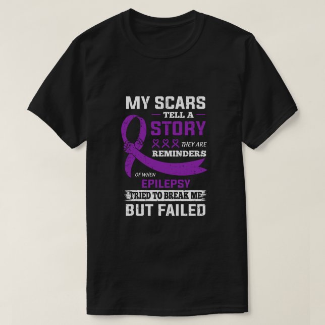 T-shirt Mes cicatrices racontent une histoire de sensibili (Design devant)