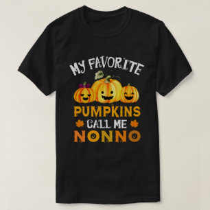 T-shirt Mes Citrouilles Favoris M'Appelent Halloween Nonno