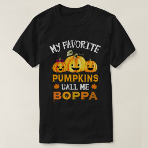 T-shirt Mes Citrouilles préférés m'appellent Boppa Drôle H