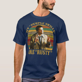 T-shirt Mes Compétences En Personnel Sont Rusty Retro Vint
