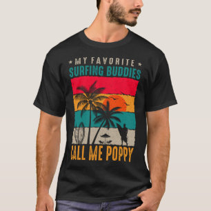 T-shirt Mes copains préférés de surf APPELLE MOI POPPY Vin