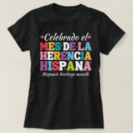 T-shirt mes de la herencia hispana, patrimoine historique 