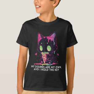 T-shirt Mes Désirs Sont Les miens Et J'Ai Le Chat Stoïque 