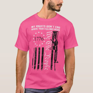 T-shirt Mes droits ne s'arrêtent pas là où commencent vos