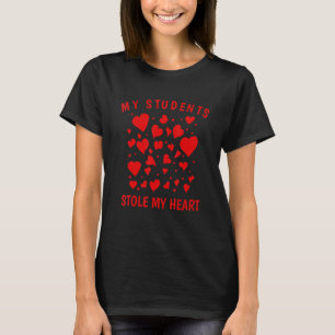 T-shirt Mes élèves ont volé mon cœur - 100e jour d'école E