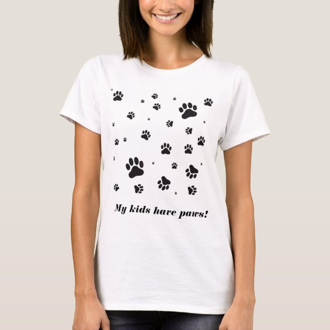 T-shirt Mes enfants ont la chemise de pattes (Devant)