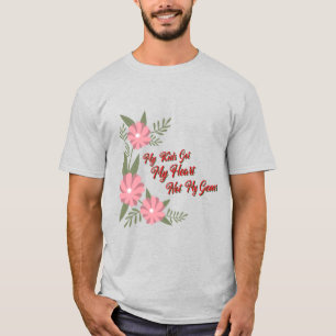 T-shirt Mes enfants ont mon cœur, pas mes gènes, maman ado