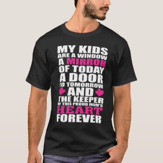 T-shirt Mes Enfants Sont Une Fenêtre De Mon Passé Un Miroi