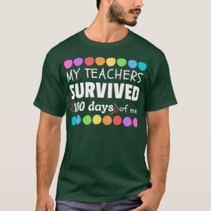 T-shirt Mes enseignants ont survécu à 00 jours d'école pou