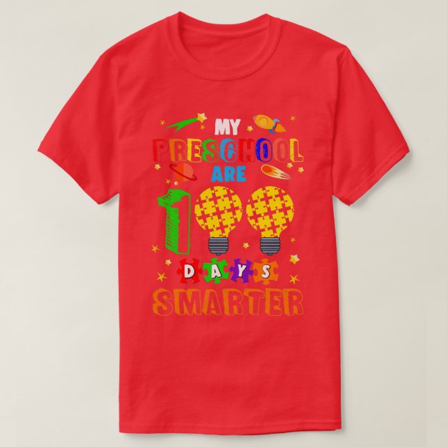 T-shirt Mes Étudiants D'École Préscolaire Sont 100 Jours P (Design devant)