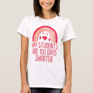 T-shirt Mes Étudiants Sont 100 Jours Enseignant Arc En Cie