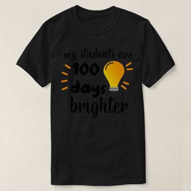 T-shirt Mes Étudiants Sont 100 Jours Enseignants Plus Écla (Design devant)