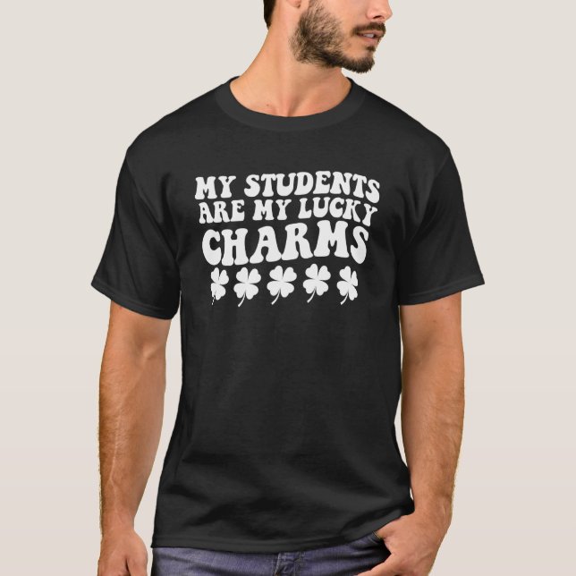T-shirt Mes Étudiants Sont Mes Charmants Chanceux Professe (Devant)
