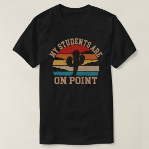T-shirt Mes étudiants sont sur le tee de cactus de chemise