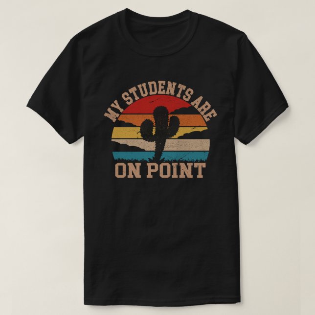 T-shirt Mes étudiants sont sur le tee de cactus de chemise (Design devant)