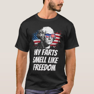 T-shirt Mes farts sentent la liberté drôle 4 juillet Georg