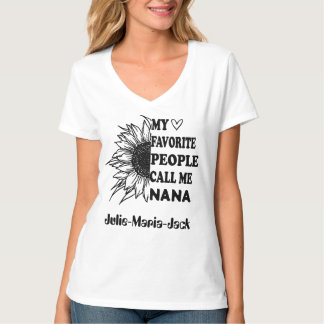 T-shirt Mes Favoris M'Appelent Mawmaw Queenie Oma Tutu