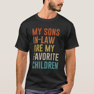 T-shirt Mes Fils En Droit Sont Mes Enfants Préférés Famill