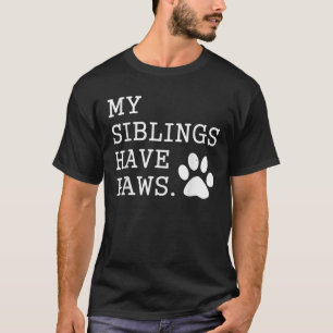 T-shirt Mes frères ont quatre pattes drôle Amoureux des ch