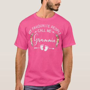 T-shirt Mes Gens Favoris M'Appelent Grammie Women Flower G