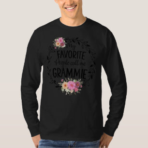 T-shirt Mes Gens Favoris M'Appelent Grammie Women Flower G