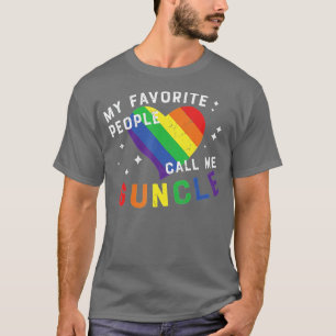 T-shirt Mes Gens Favoris M'Appelent Guncle LGBT Pride Gay