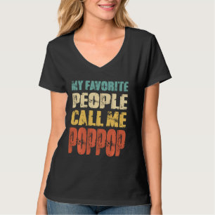 T-shirt Mes gens favoris m'appellent Poppop Funny Papa Pap