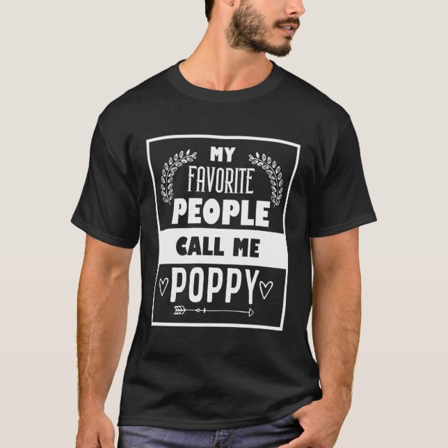 T-shirt Mes Gens Préférés M'Appelent Fête des pères De Pav (Devant)