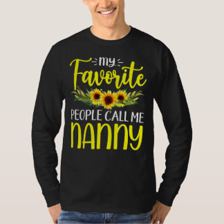 T-shirt Mes Gens Préférés M'Appelent Nanny Mignonne Tourne